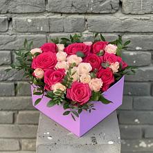 Цветочная композиция из Розы в коробке в Староминской