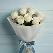 Букет 7 Белых роз Эдлесс Лав #REPLACE_PRED# Староминской