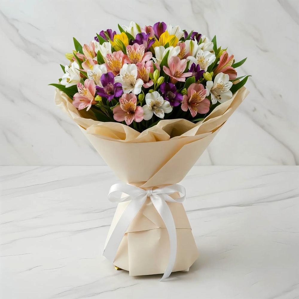 Букет цветов из: Альстромерии в Староминской