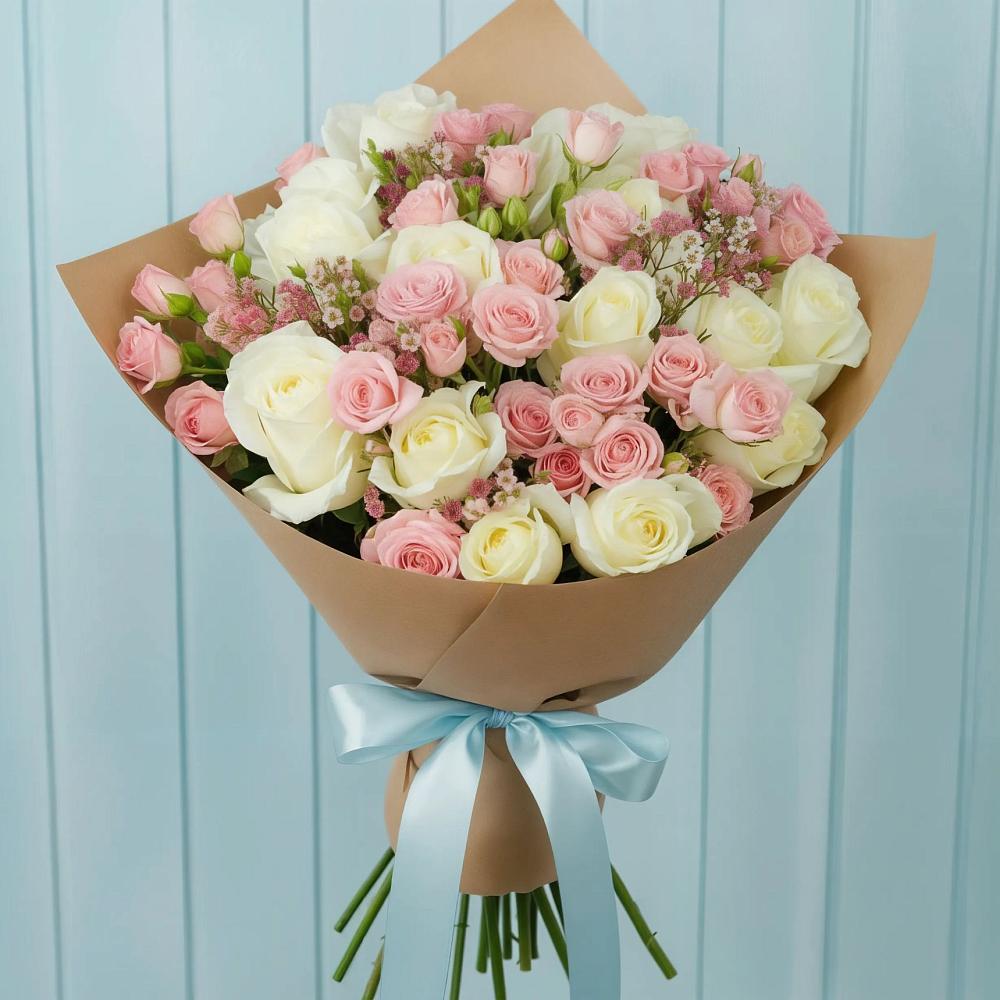 Букет цветов из: Розы в Староминской