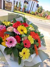 Букет цветов из:  Герберы #REPLACE_PRED# Староминской