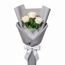 Букет 3 белые розы #REPLACE_PRED# Староминской