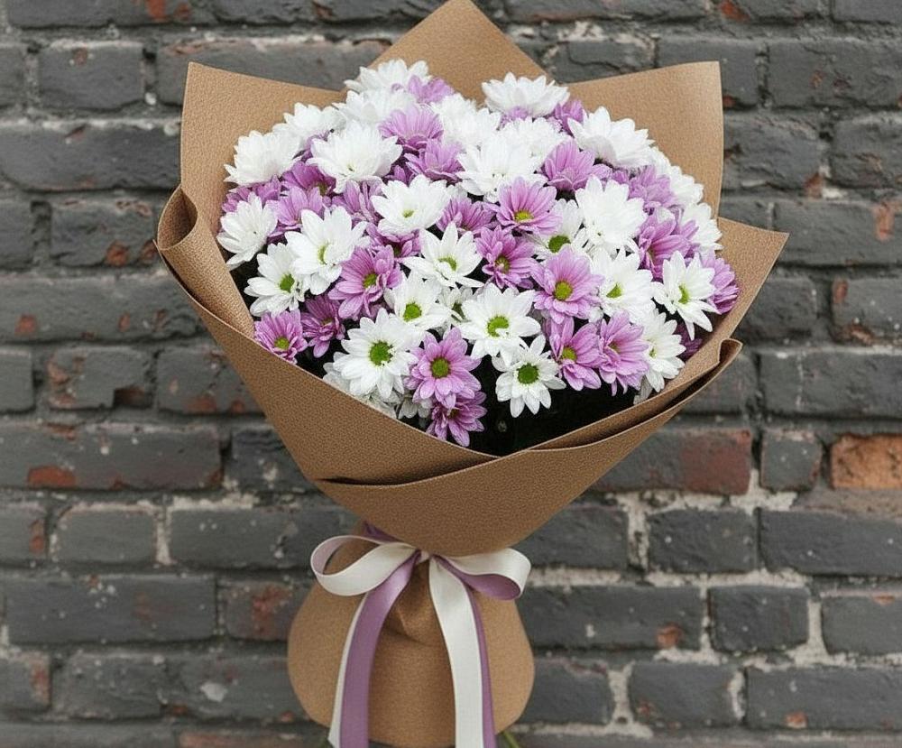Букет цветов из: Хризантемы в Староминской