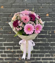 Букет цветов из:  Герберы и Хризантемы #REPLACE_PRED# Староминской