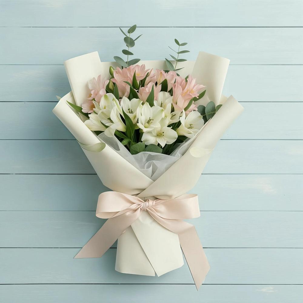 Букет цветов из: Альстромерии в Староминской