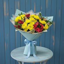Букет цветов из:  Альстромерии и Хризантемы #REPLACE_PRED# Староминской