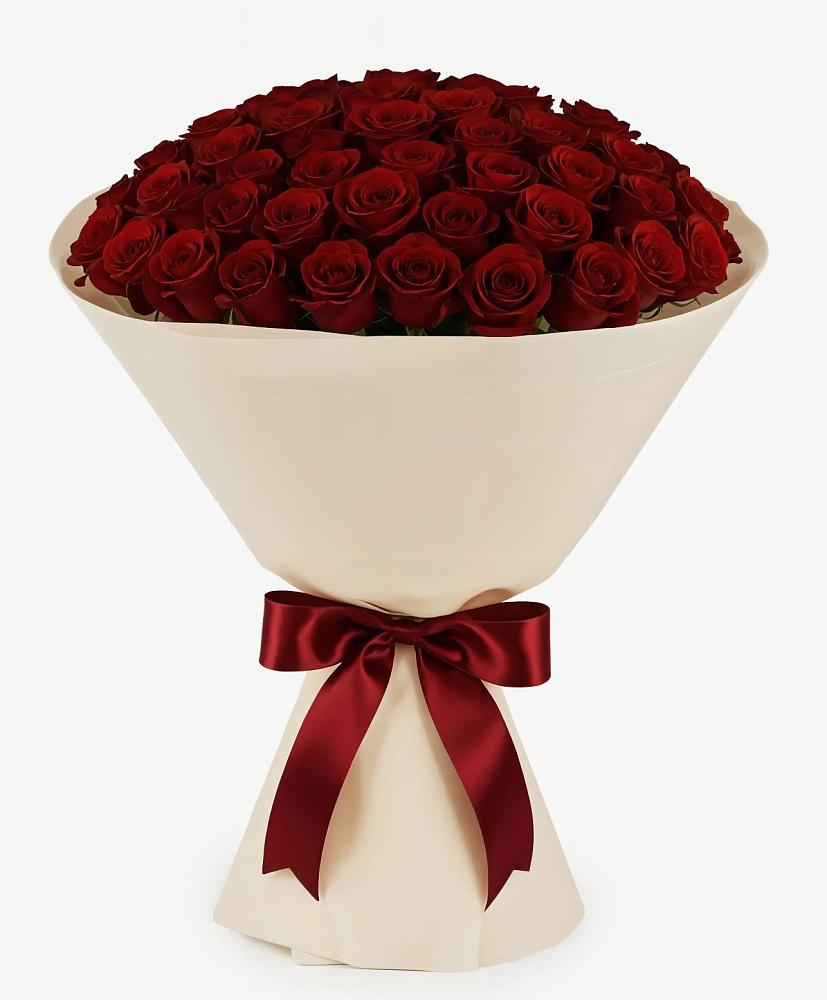 Букет 101 Бордовая роза Блэк Бакарра в Староминской