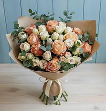 Букет цветов из:  Альстромерии и Розы в Староминской